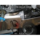 Protector caja de cambios Duraluminio 8mm de N4 para Toyota Hilux Vigo desde 05