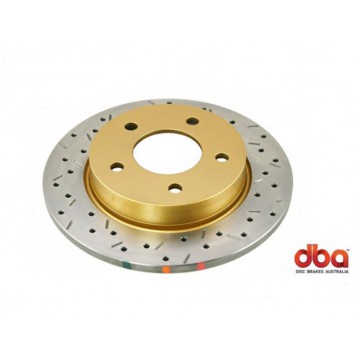 Disco de freno DBA delantero, rayado y perforado 298mm HD4000 para Land Rover Defender 90 110 y 130