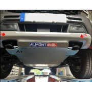 Protector Frontal y Carter Duraluminio 8mm ALMONT4WD para Ford Ranger PX4T8 V6 3.0-3.2 2023 en adelante