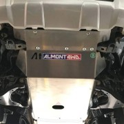 Protector Frontal y Carter Duraluminio 6mm ALMONT4WD para Toyota KDJ 120/125 paragolpes original