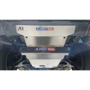 Protector Frontal de paragolpes Duraluminio 6mm ALMONT4WD para Toyota KDJ150/155 paragolpes original