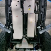 Protector Transfer Duraluminio 6mm ALMONT4WD para  Jeep Wrangler JL 4XE 2021 en adelante.