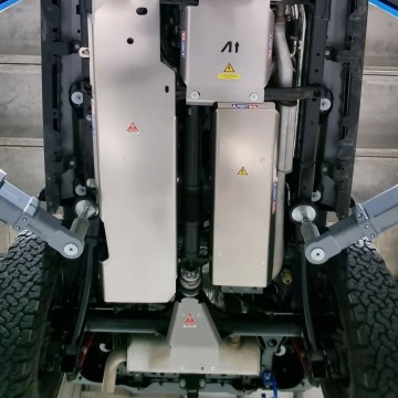 Protector Transfer Duraluminio 6mm ALMONT4WD para  Jeep Wrangler JL 4XE 2021 en adelante.
