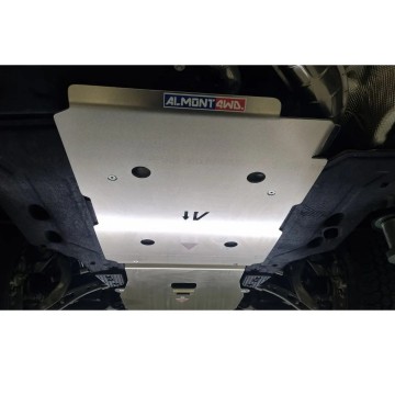 Protector Cambio Transfer Duraluminio 6mm ALMONT4WD para Land Rover NEW Defender 110 5puertas 2020 en adelante.