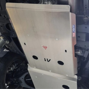 Protector Cambio Transfer Duraluminio 6mm ALMONT4WD para Isuzu D-Max RG01 4x4 3.9 / 3.0 2021 en adelante