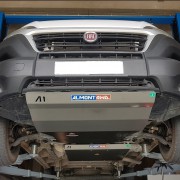 Protector Frontal y Carter Duraluminio 6mm ALMONT4WD para Fiat Ducato 2016 en adelante