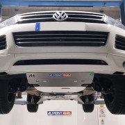 Protector Frontal y Carter Duraluminio 8mm ALMONT4WD para Porsche Cayenne 92A 2010-2017