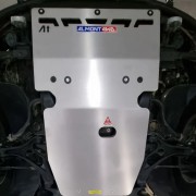 Protector Frontal y Carter Duraluminio 8mm ALMONT4WD para Porsche Cayenne Transsiberia 2003-10