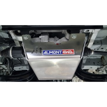 Protector Diferencial Trasero Duraluminio 6mm ALMONT4WD para Ford Transit Custom V710 4x4 / 4x2 2024 en adelante