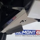 Protectores Amortiguadores traseros Duraluminio 6mm ALMONT4WD para Porsche Cayenne 9PA 2003-10