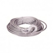 Cable acero 5mm x 15m con gancho