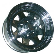Llanta Acero Cromada triangulo/estrella 7x15" ET +10 para TOYOTA / MITSUBISHI / NISSAN