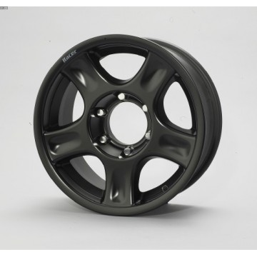 Llanta Aluminio Racer Negra  7X16" ET +15 PDC 6x114,3