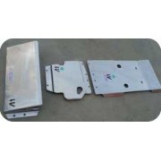 Protector Frontal y Carter Duraluminio 6mm ALMONT4WD para Nissan Navara D40