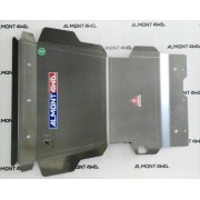 Protector Frontal y Carter Duraluminio 8mm ALMONT4WD para Lexus LX480