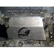 Protección delantera Duraluminio 8mm de N4 para Nissan Y60