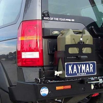 Soporte jerrycan simple izquierda  Kaymar para Land Rover Discovery III