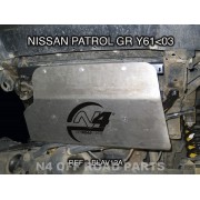 Protección delantera Duraluminio 8mm de N4 para Nissan Y61 -03