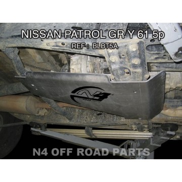 Cubretransfer Duraluminio 8mm de N4 para Nissan Y61 -03 5P
