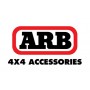 Defensa Delantera ARB winchs bars (con soporte para  winch) deluxe con arco negro mate granulado